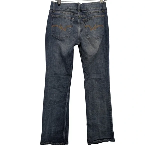Wrangler Bootcut Jeans Womens 9x34 Dark Wash Stretch Denim 1009MWZAH - Picture 3 of 12